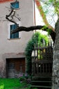 Back entrance of a home in ArquÃÂ  Petrarca Veneto Italy